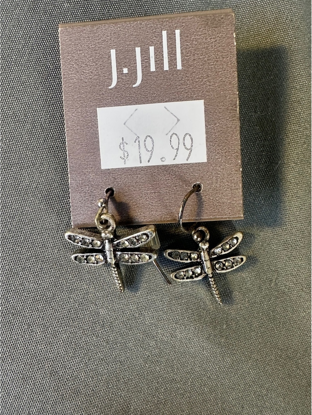 Silver J. Jill Dragonfly Earrings